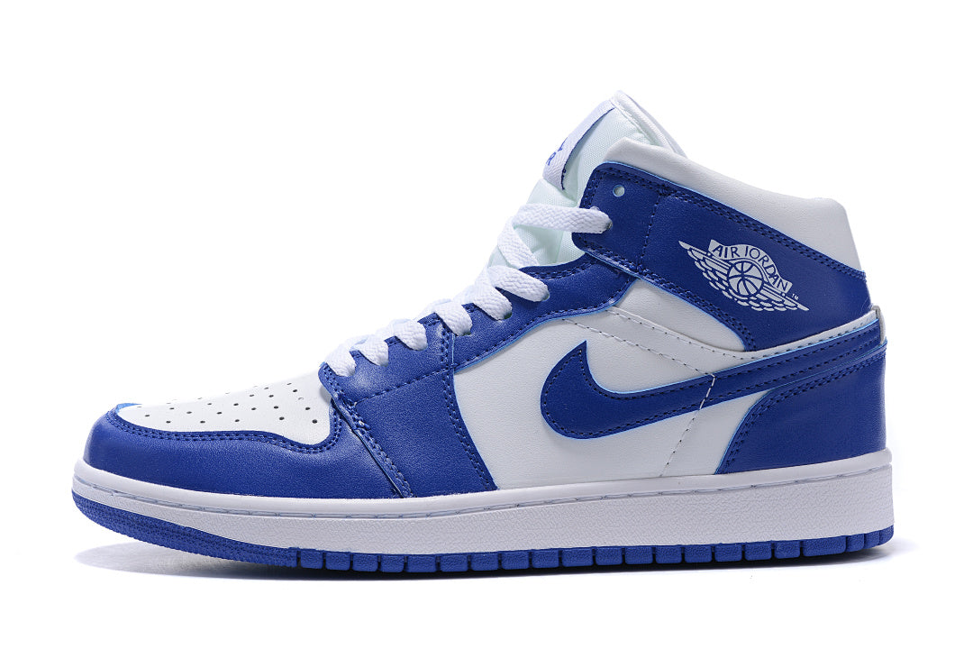 Sneakers, Blue White Colorway, Lace Up Design, Casual Gift for Sneaker Fans
