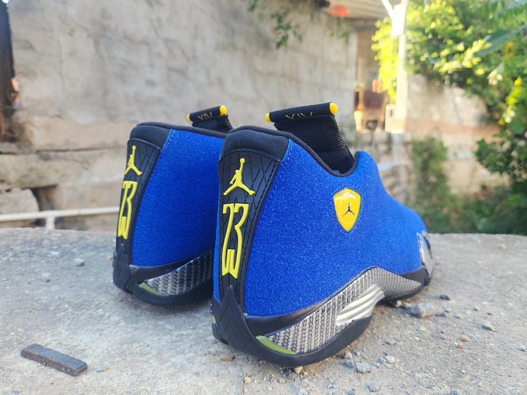 Mid Top Sneakers, Blue Colorway, Lace Up Design, Casual Gift for Sneaker Fans