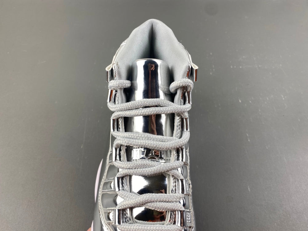 Low Top Sneakers, Silver Colorway, Patent Leather Footwear, Lace Up Design, Casual Gift for Sneaker Fans