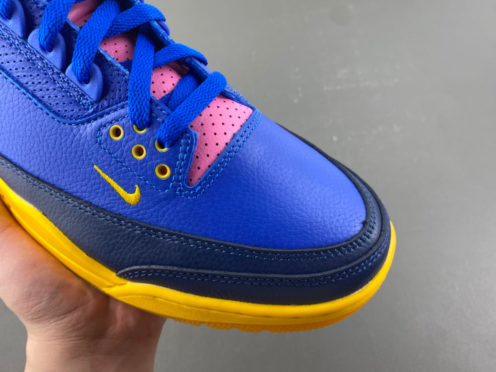 Low Top Sneakers, Royal Blue Green Pink Colorway, Lace Up Design, Casual Gift for Sneaker Fans