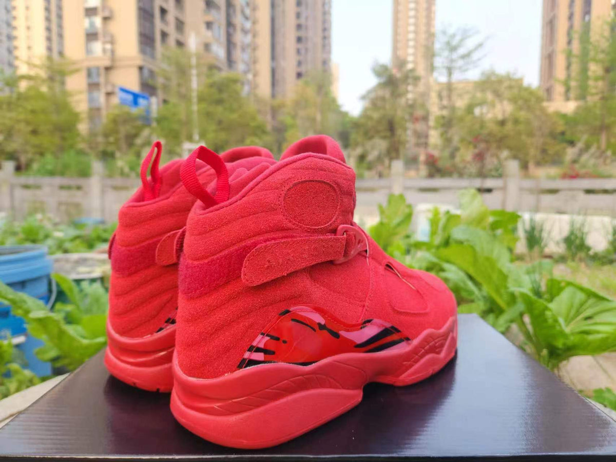 High Top Sneakers, Red Colorway, Valentine Design, Lace Up Design, Casual Gift for Sneaker Fans
