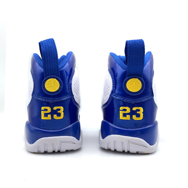 Sneakers, Royal Blue Yellow Colorway, Lace Up Design, Casual Gift for Sneaker Fans