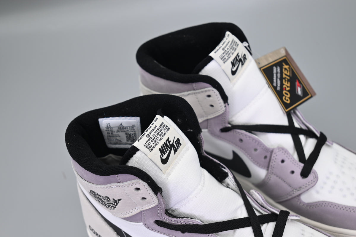 Sneakers, White Purple Colorway, Reflective Detail, Lace Up Design, Casual Gift for Sneaker Fans