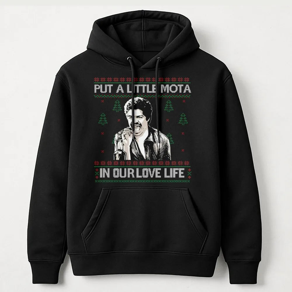 Humorous Mexican Movie Quote Holiday Hoodie, Ugly Christmas Hoodie, Retro Film Xmas Hooded Sweatshirt, Ugly Sweater Party Gra
