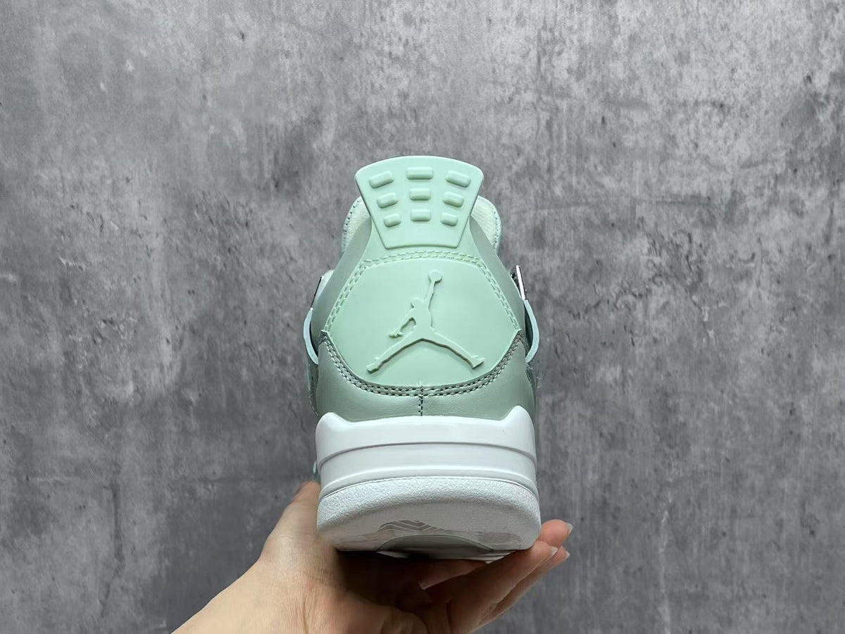 Mid Top Sneakers, Green White Colorway, Lace Up Design, Casual Gift for Sneaker Fans