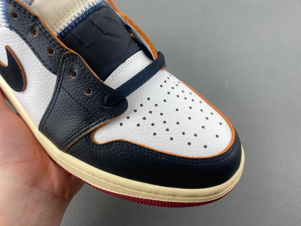 Retro Low Top Sneakers, White Black Red Colorway, Leather Footwear, Lace Up Design, Casual Gift for Sneaker Fans