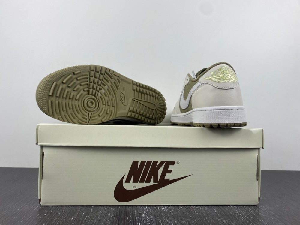 Low Top Golf Shoes, White Black Green Colorway, Reverse Hook Design, Lace Up Design, Casual Gift for Shoe Lovers