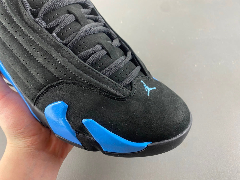Low Top Sneakers, University Blue Black Colorway, Lace Up Design, Casual Gift for Sneaker Fans
