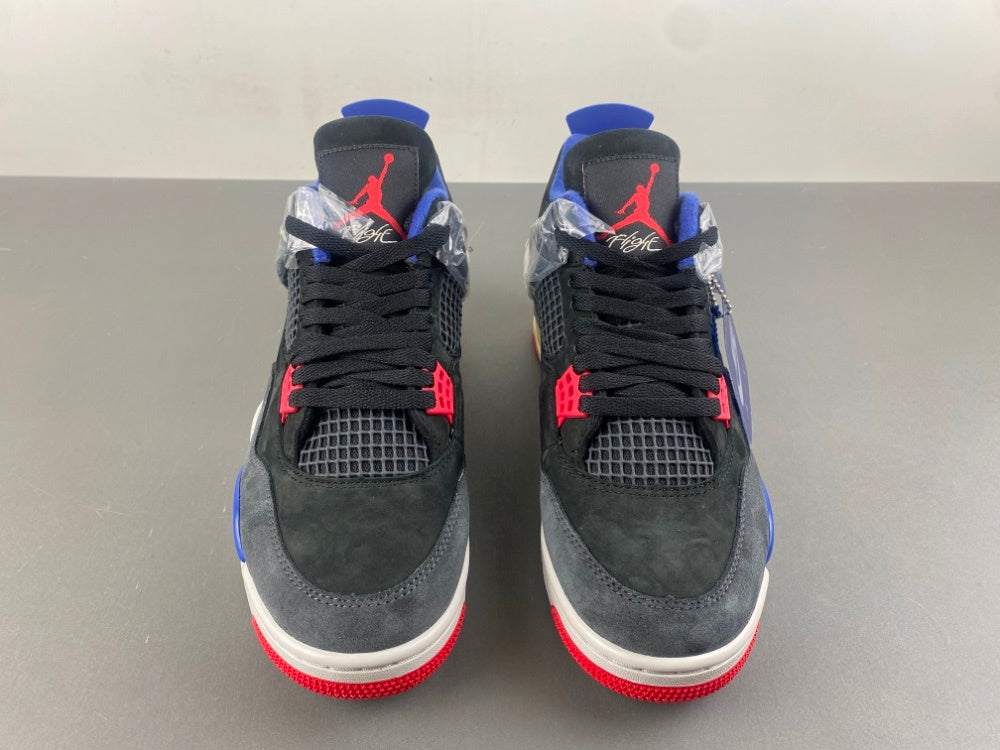 Low Top Sneakers, Blue Black Red Colorway, Lace Up Design, Casual Gift for Sneaker Fans