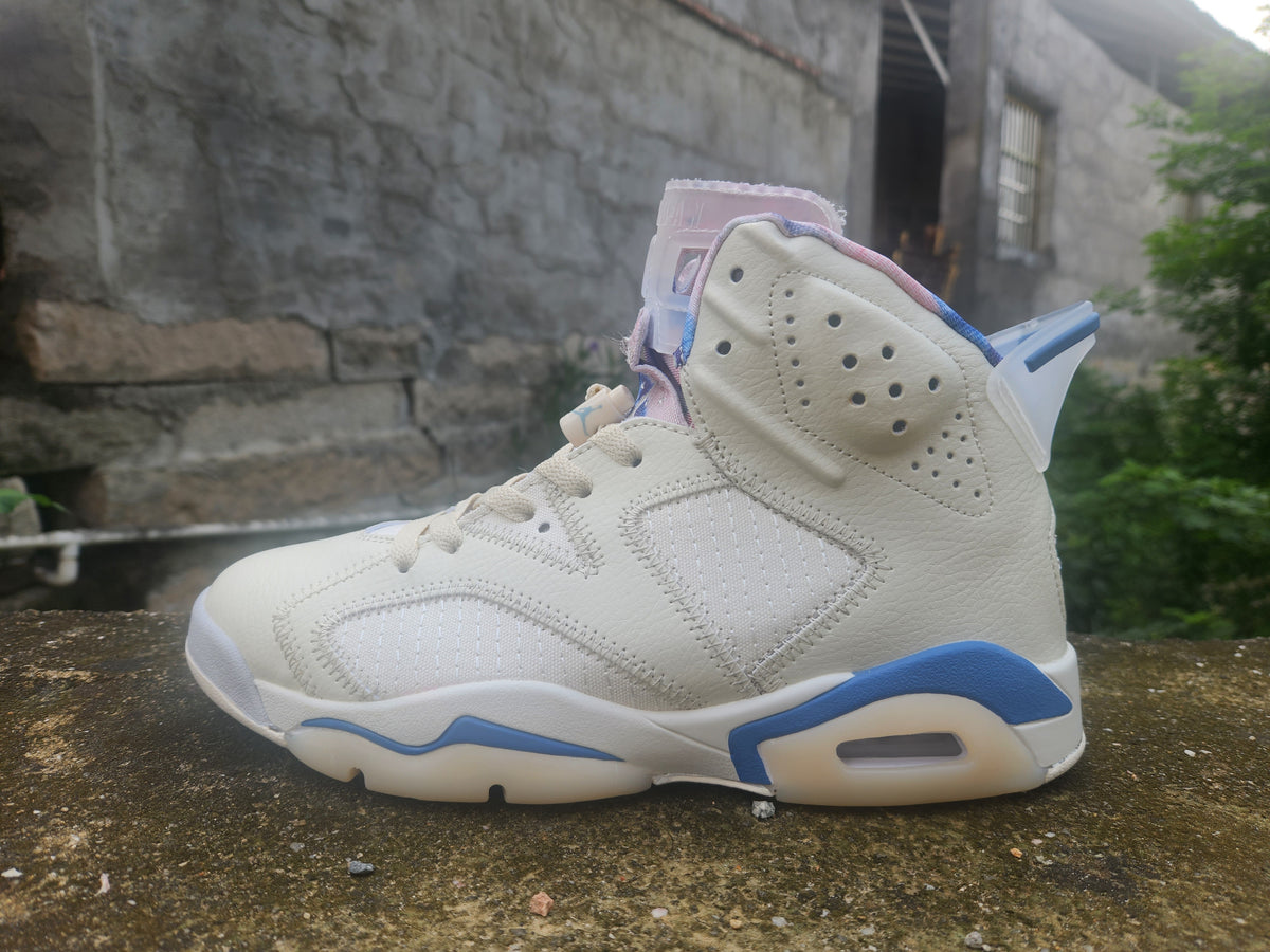 High Top Sneakers, White Blue Colorway, Lace Up Design, Casual Gift for Sneaker Fans