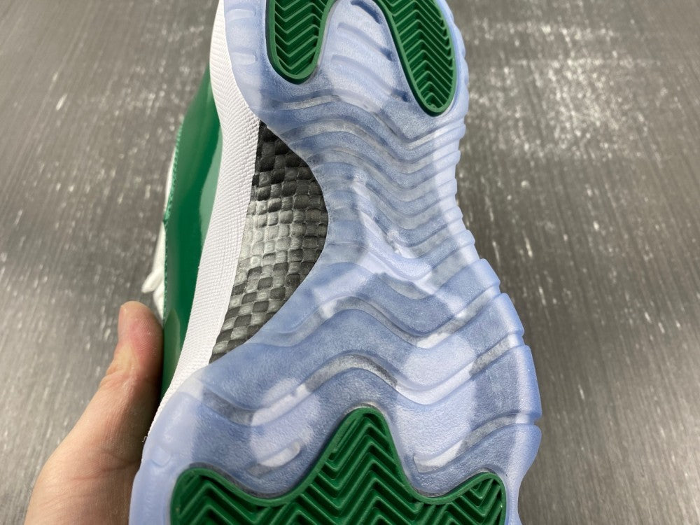 Low Top Sneakers, Green White Colorway, Lace Up Design, Casual Gift for Sneaker Fans