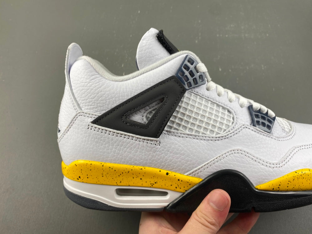 Low Top Sneakers, White Black Yellow Colorway, Lace Up Design, Casual Gift for Sneaker Fans