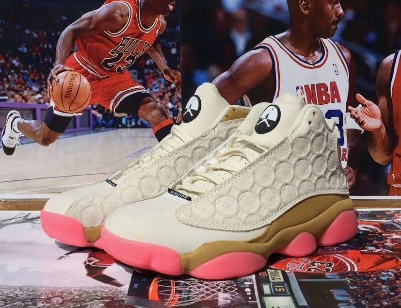 Sneakers, Off White Gold Colorway, Casual Gift for Sneaker Fans