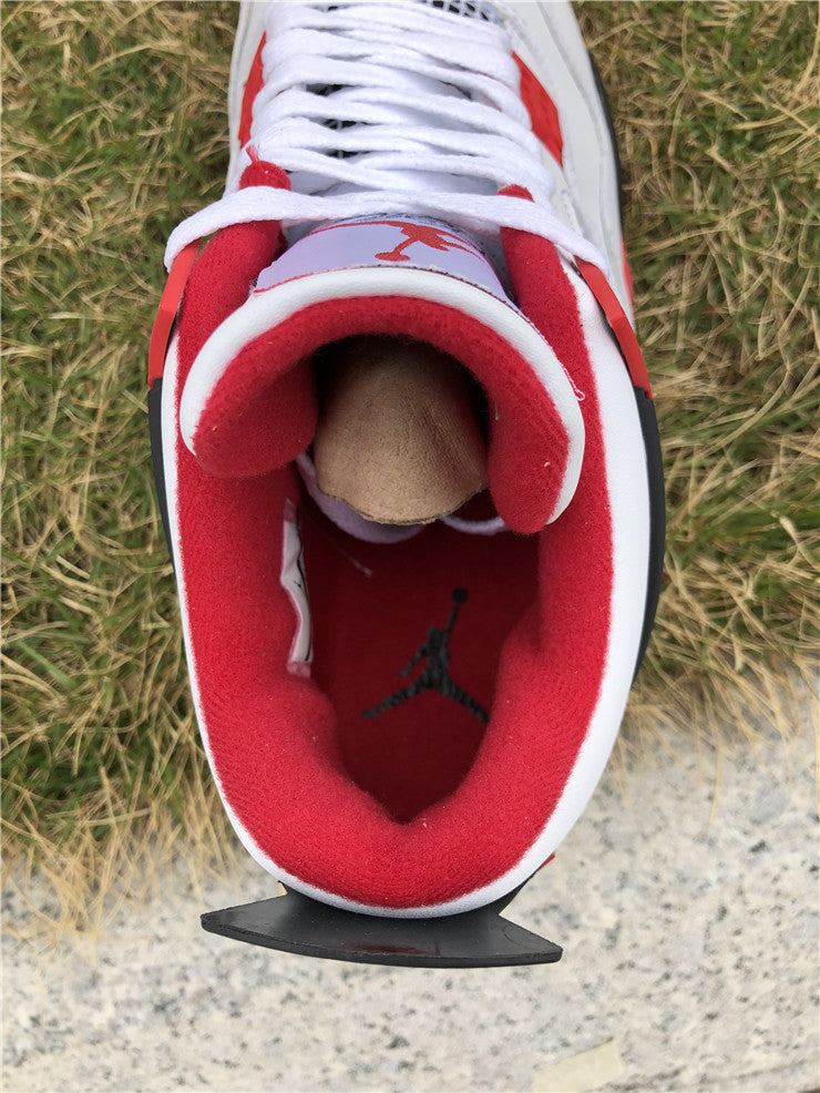 Sneakers, White Red Colorway, Lace Up Design, Casual Gift for Sneaker Fans