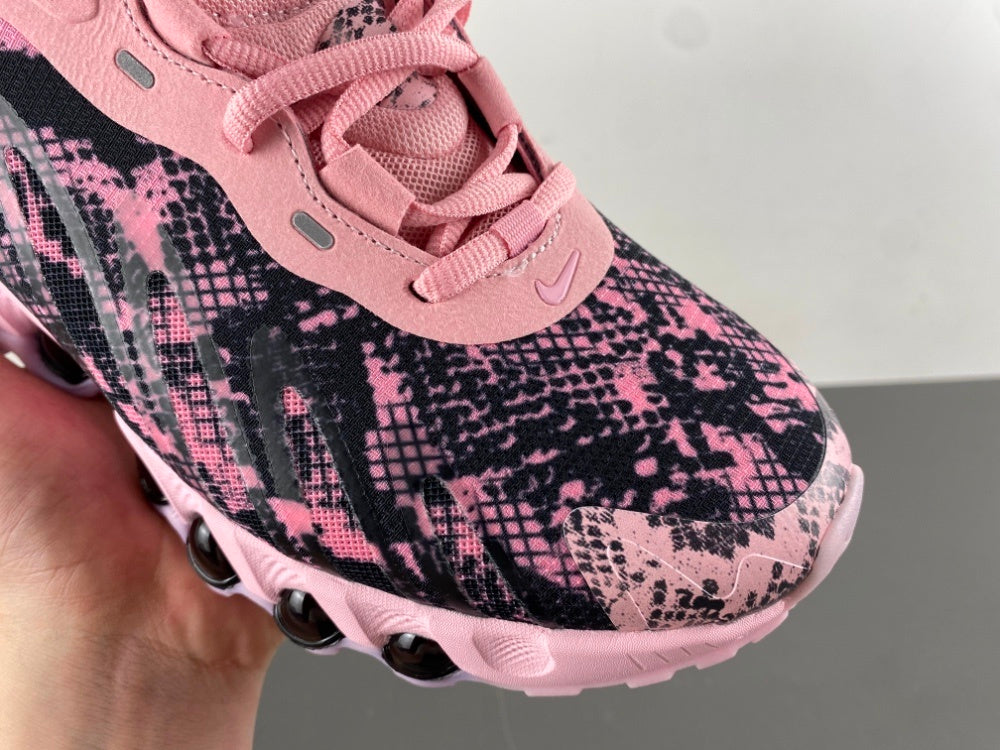 Low Top Sneakers, Pink Colorway, Camouflage Pattern, Lace Up Design, Casual Gift for Sneaker Fans