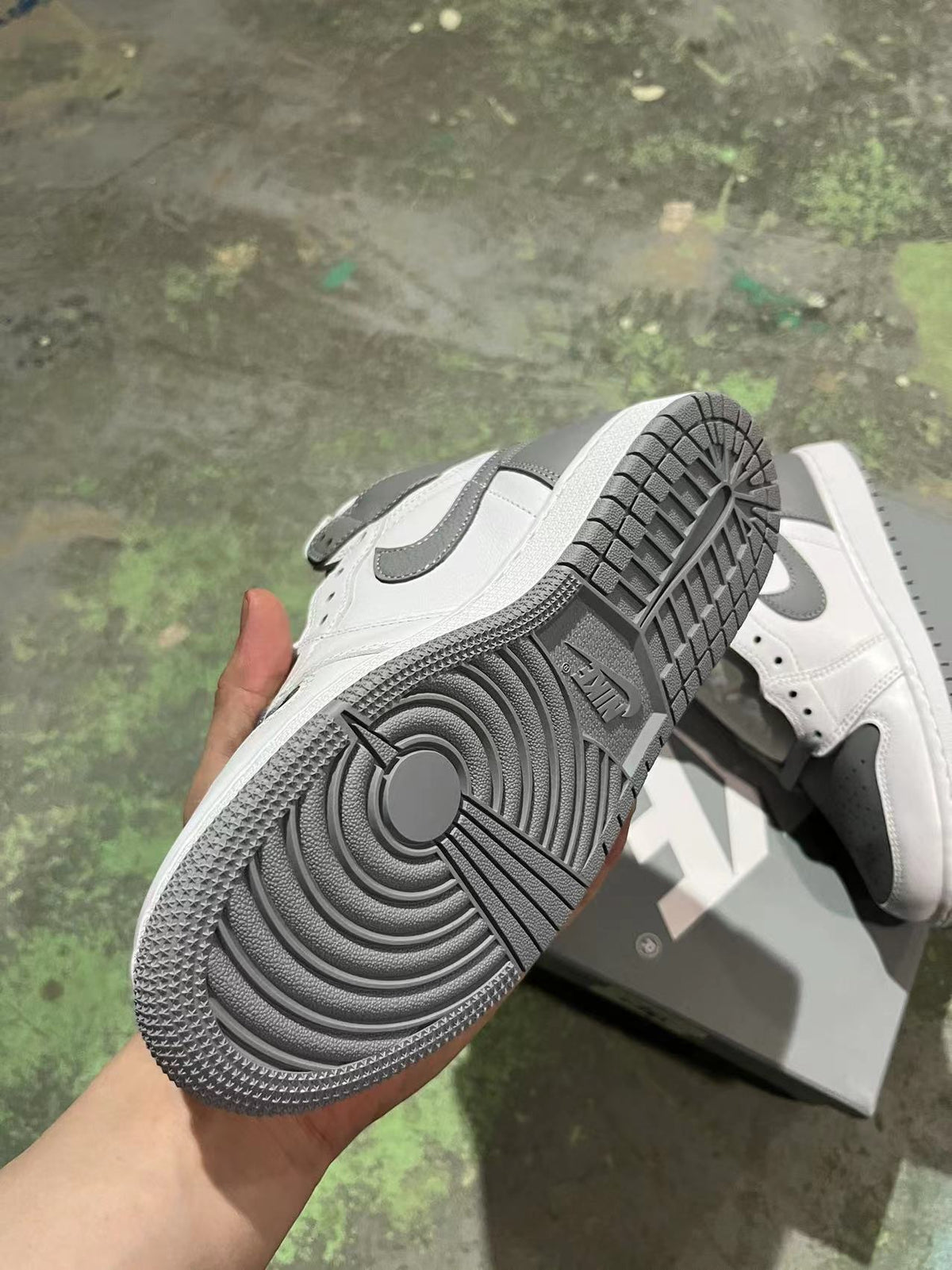 Retro High Top Sneakers, White Gray Colorway, Lace Up Design, Casual Gift for Sneaker Fans