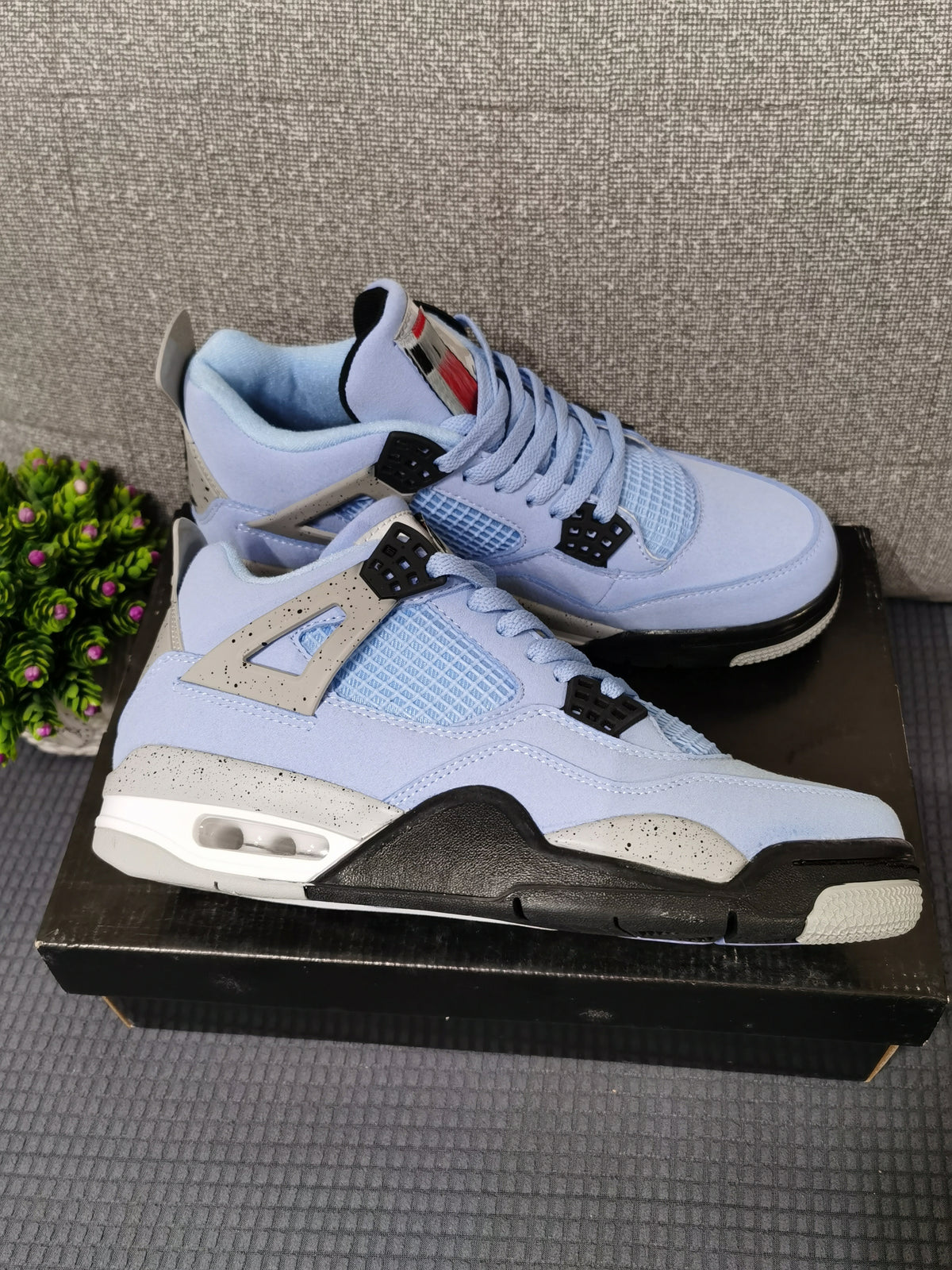 Sneakers, University Blue Colorway, Lace Up Design, Casual Gift for Sneaker Fans