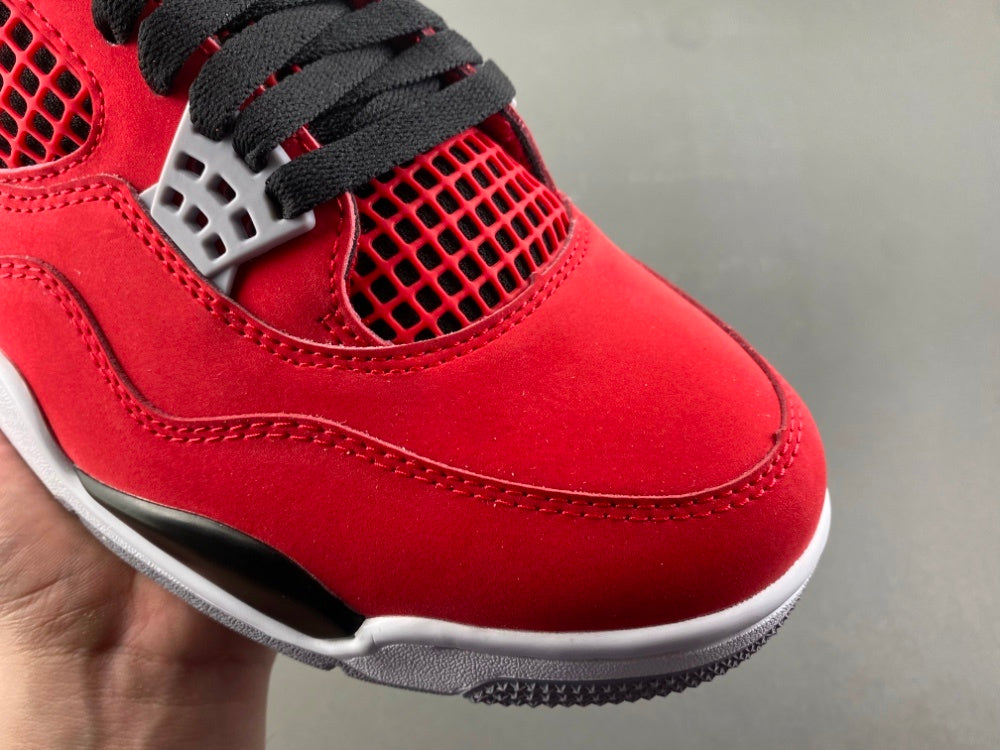Mid Top Sneakers, Red Black Colorway, Lace Up Design, Casual Gift for Sneaker Fans