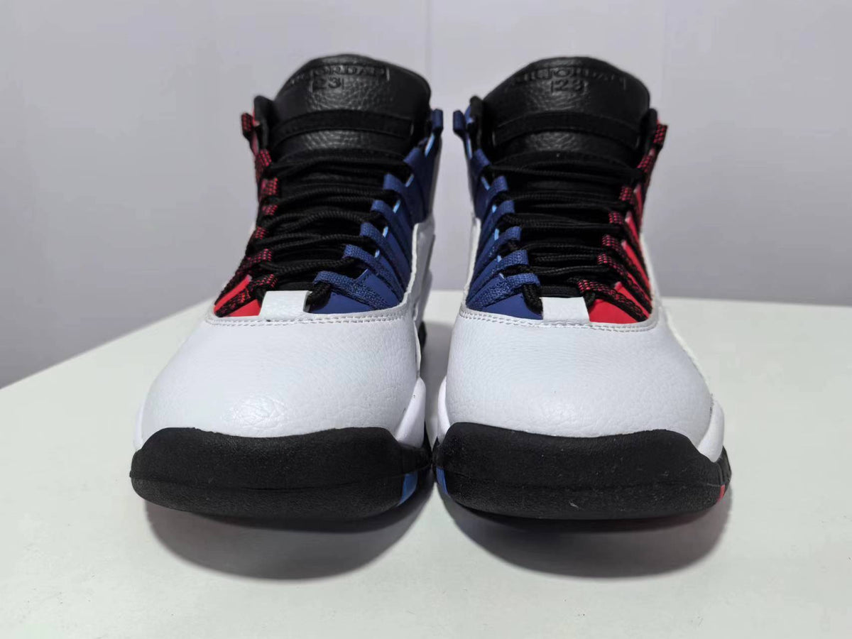 High Top Sneakers, White Red Black Colorway, Mismatched Colorway, Lace Up Design, Casual Gift for Sneaker Fans