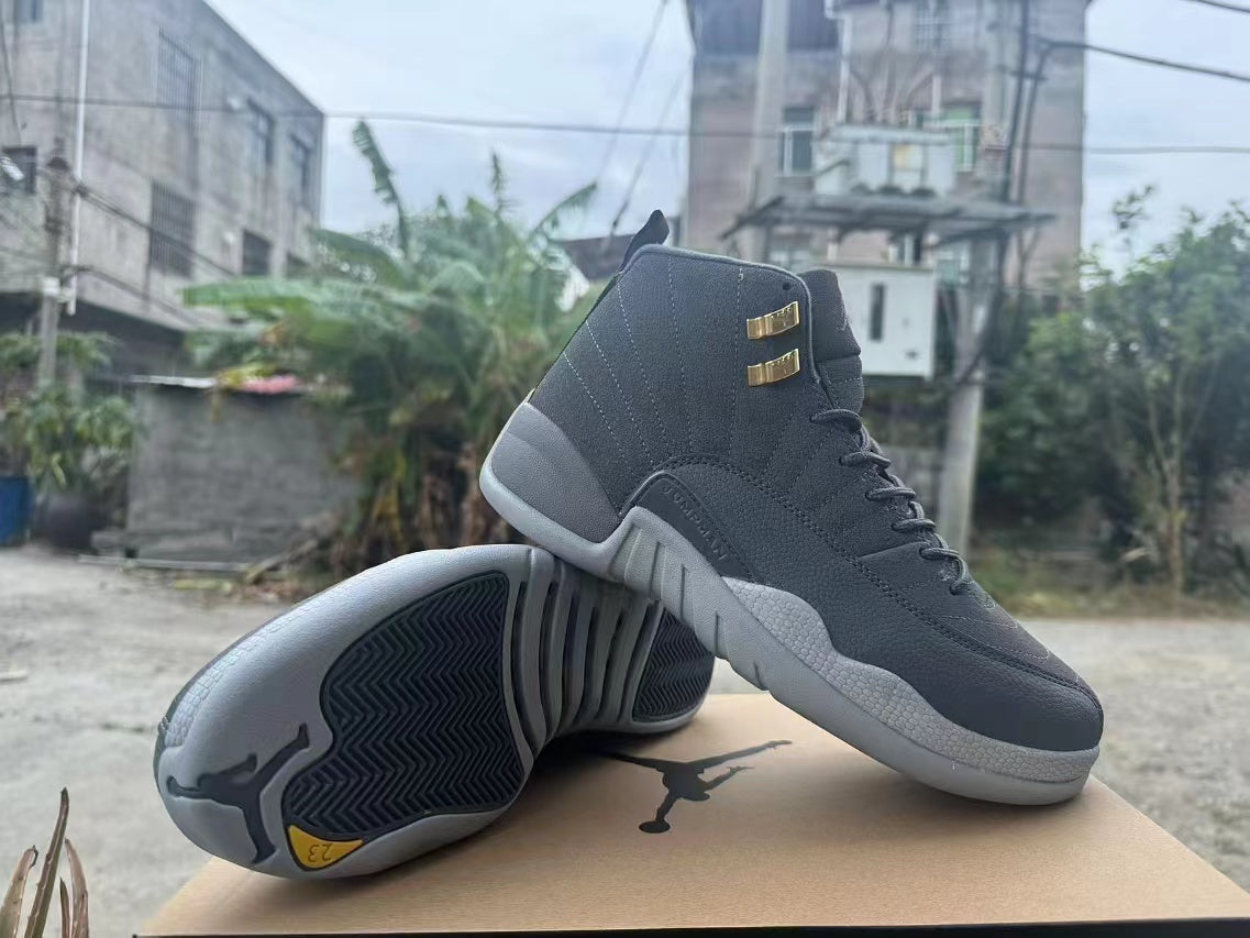 High Top Sneakers, Gray Colorway, Lace Up Design, Casual Gift for Sneaker Fans