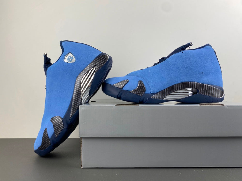 Retro Basketball Shoes, Blue Black Colorway, Lace Up Design, Casual Gift for Shoe Lovers