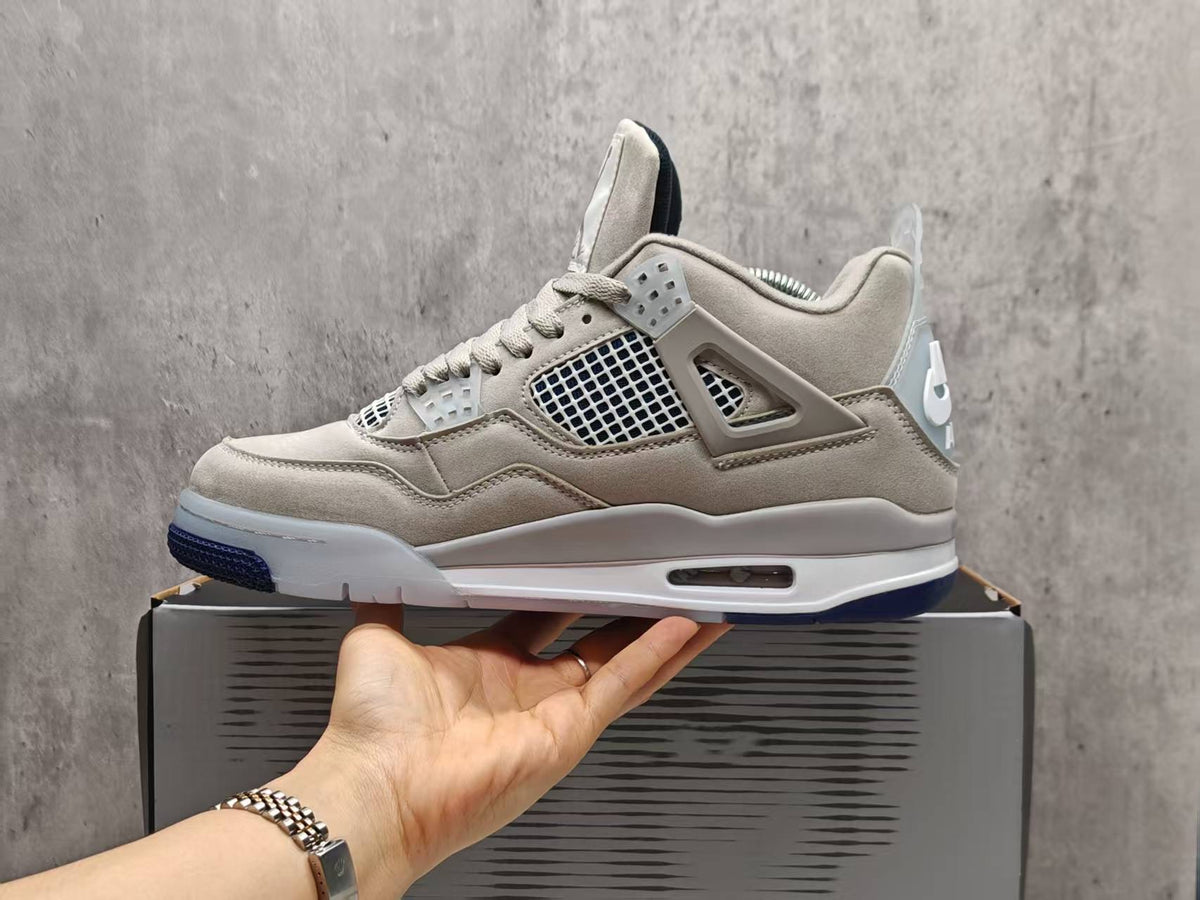 Mid Top Sneakers, Beige White Colorway, Lace Up Design, Casual Gift for Sneaker Fans