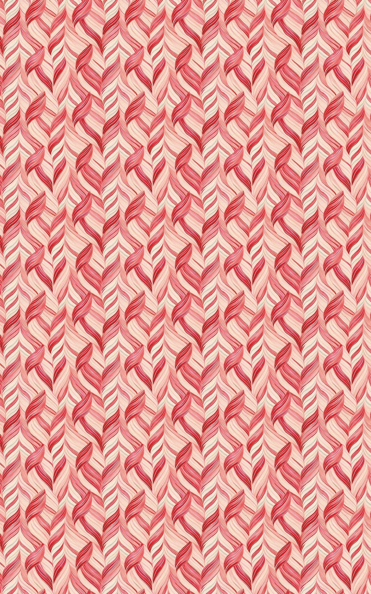 Wavy Ribbon Christmas Gift Wrap, Candy Cane Wrapping Paper, Retro Swirl Holiday Wrapping Paper, Valentine Birthday Gift Wrap,