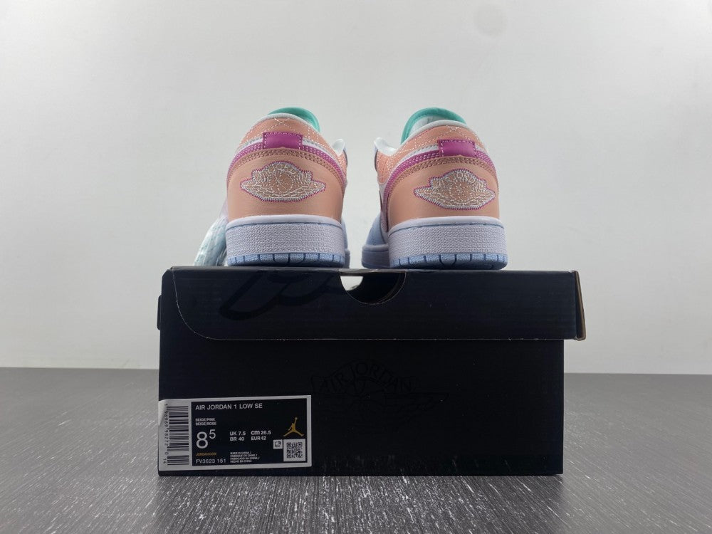 Low Top Sneakers, White Pink Colorway, Lace Up Design, Casual Gift for Sneaker Fans