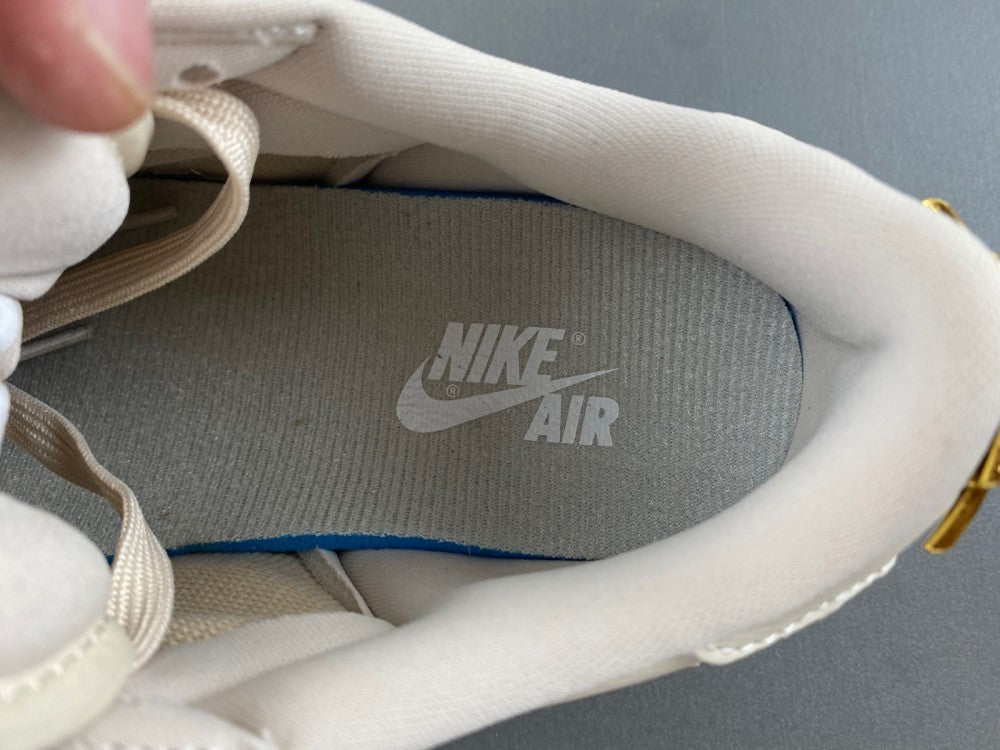 Low Top Sneakers, Off White Gold Colorway, Lace Up Design, Casual Gift for Sneaker Fans