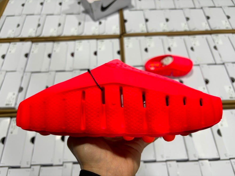 Slides, Red Colorway, Slip On Design, Casual Gift for Shoe Lovers