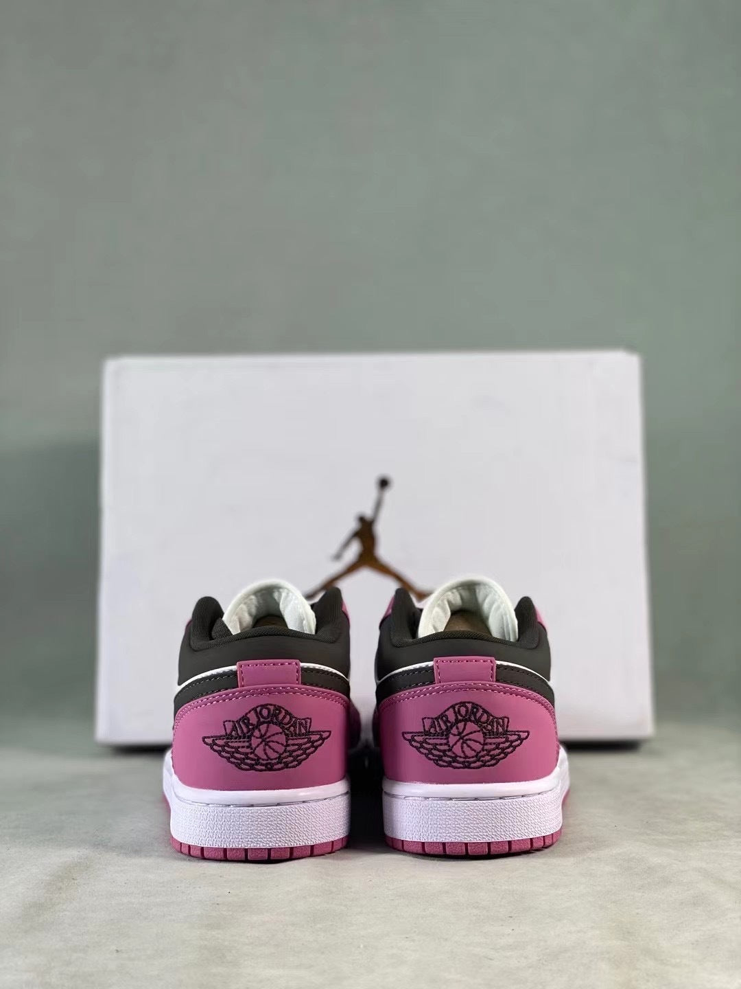 Retro Mid Top Basketball Shoes, Purple Gray Colorway, Lace Up Design, Casual Gift for Shoe Lovers
