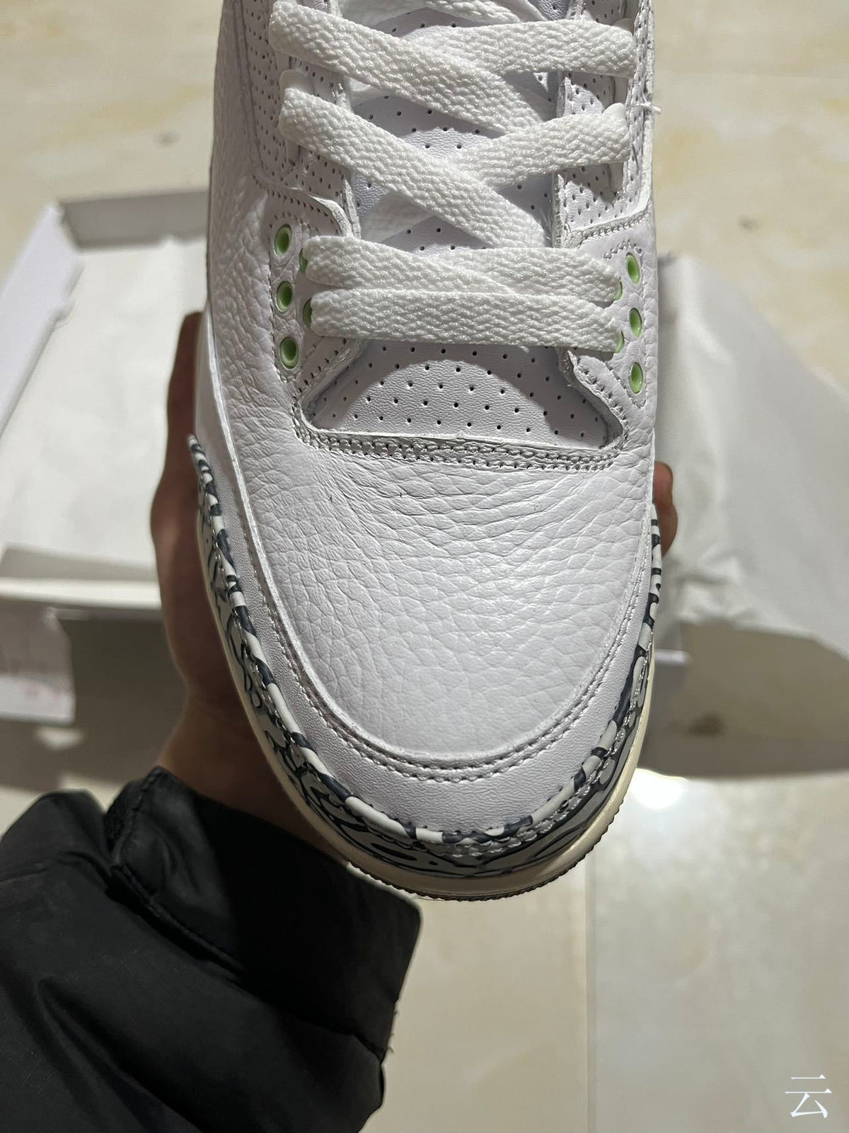 High Top Sneakers, White Green Colorway, Lace Up Design, Casual Gift for Sneaker Fans