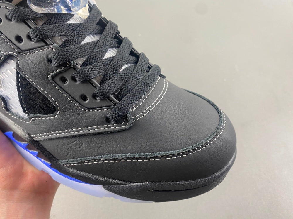 Low Top Sneakers, Blue Black Colorway, Lace Up Design, Casual Gift for Sneaker Fans