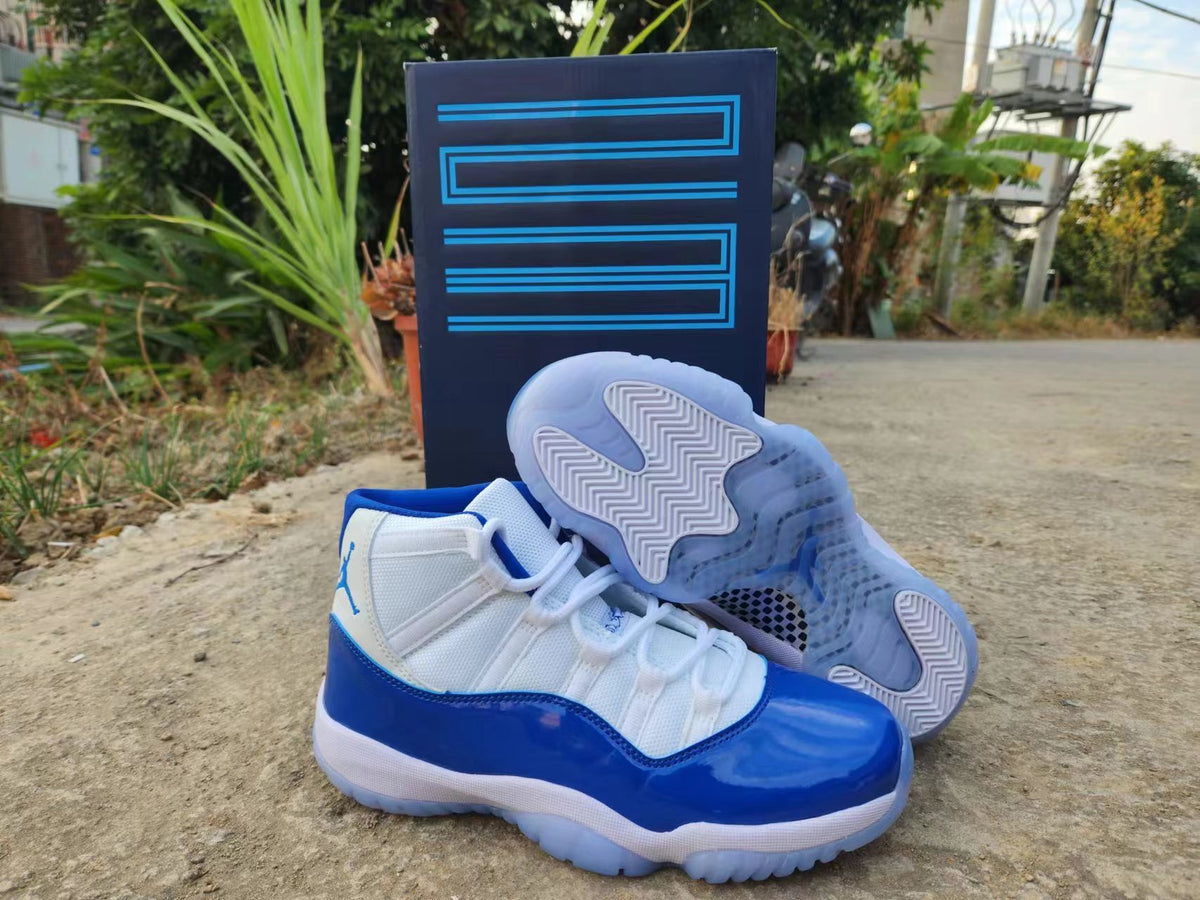 Sneakers, Royal Blue White Colorway, Lace Up Design, Casual Gift for Sneaker Fans