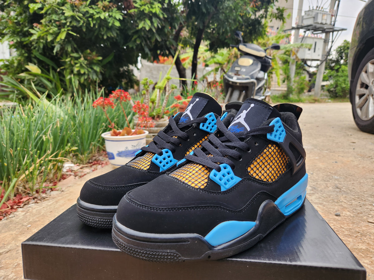 Mid Top Sneakers, Black Pink Blue Colorway, Lace Up Design, Casual Gift for Sneaker Fans
