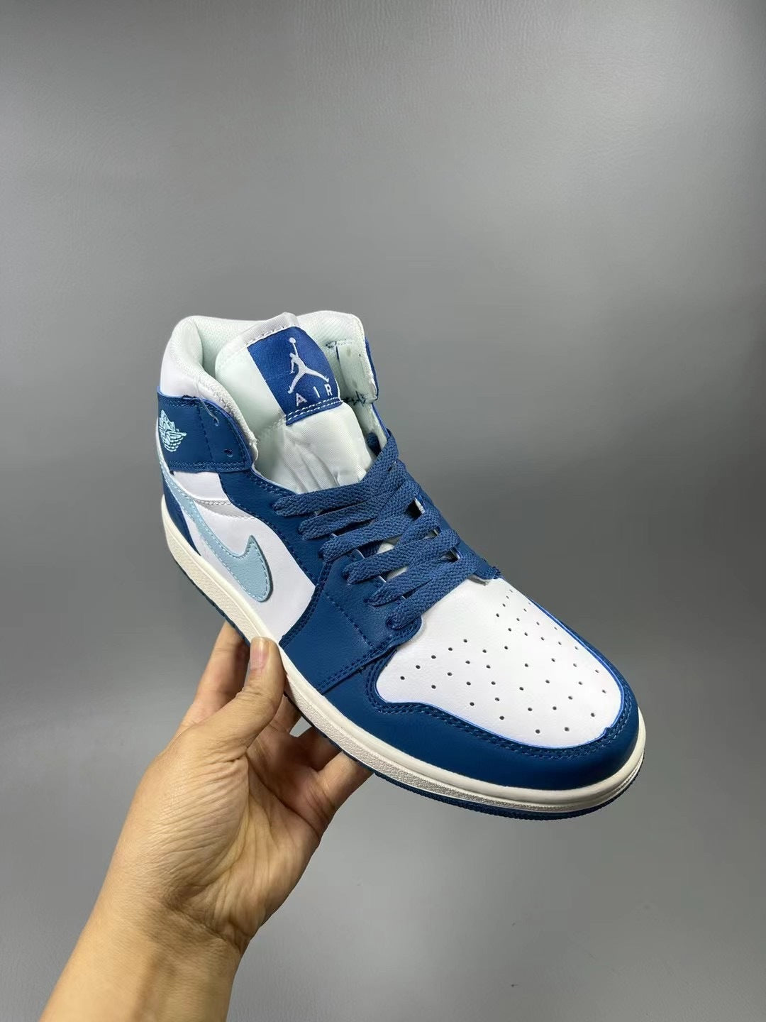 Sneakers, Blue Colorway, Lace Up Design, Casual Gift for Sneaker Fans