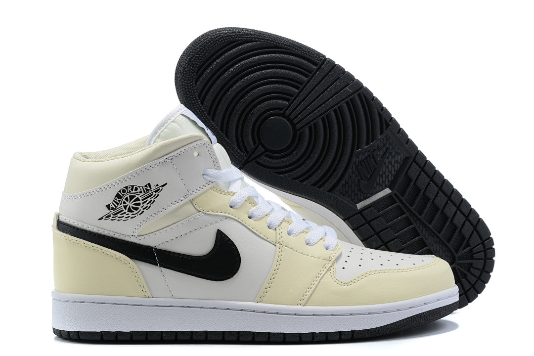 Sneakers, Cream Black Colorway, Lace Up Design, Casual Gift for Sneaker Fans
