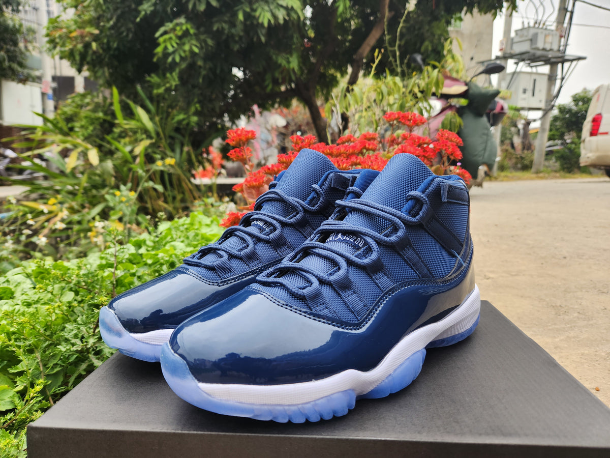 Sneakers, Blue Black Colorway, Lace Up Design, Casual Gift for Sneaker Fans