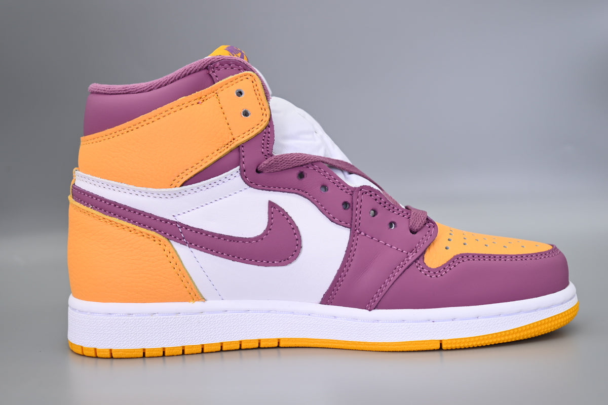 Sneakers, White Purple Gold Colorway, Lace Up Design, Casual Gift for Sneaker Fans