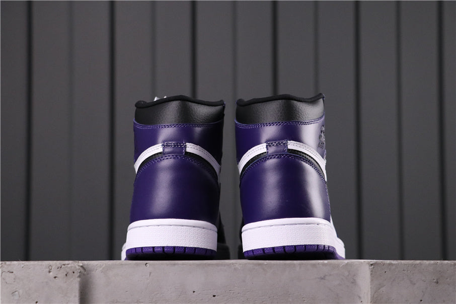 High Top Sneakers, Purple Colorway, Lace Up Design, Casual Gift for Sneaker Fans