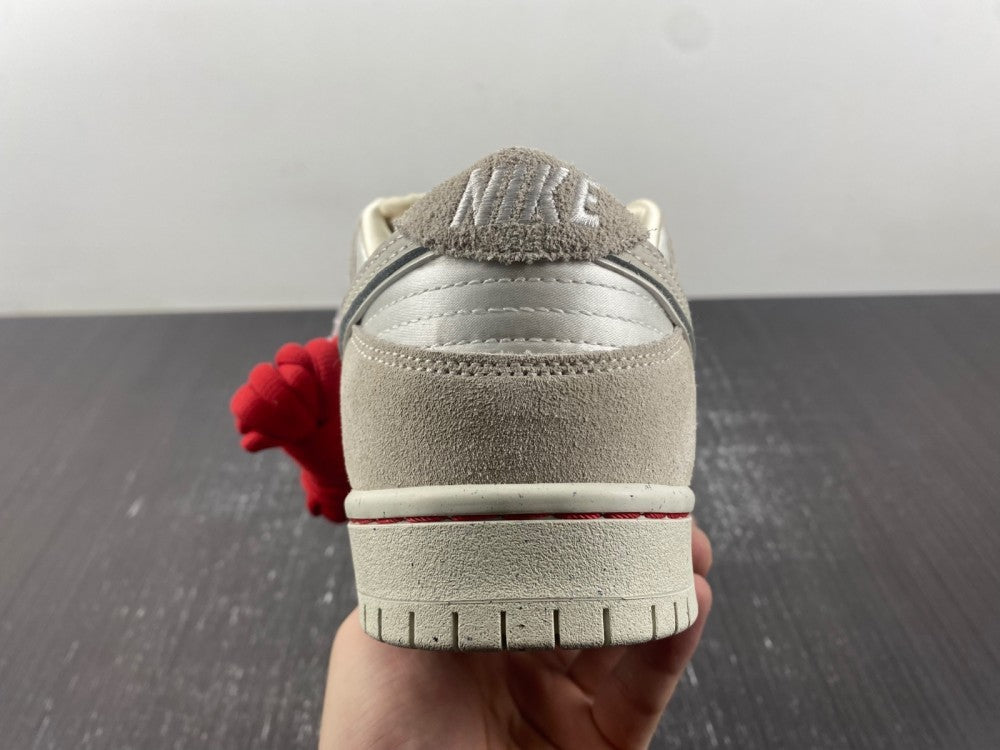 Low Top Sneakers, Red Gray Colorway, Valentine Design, Lace Up Design, Casual Gift for Sneaker Fans