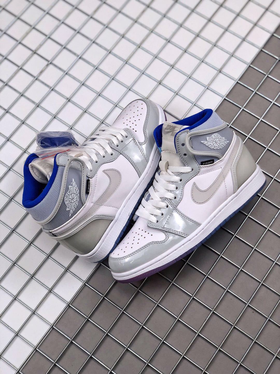High Top Sneakers, Blue Colorway, Lace Up Design, Casual Gift for Sneaker Fans