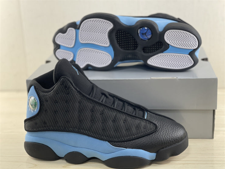 Sneakers, University Blue Black Colorway, Lace Up Design, Casual Gift for Sneaker Fans