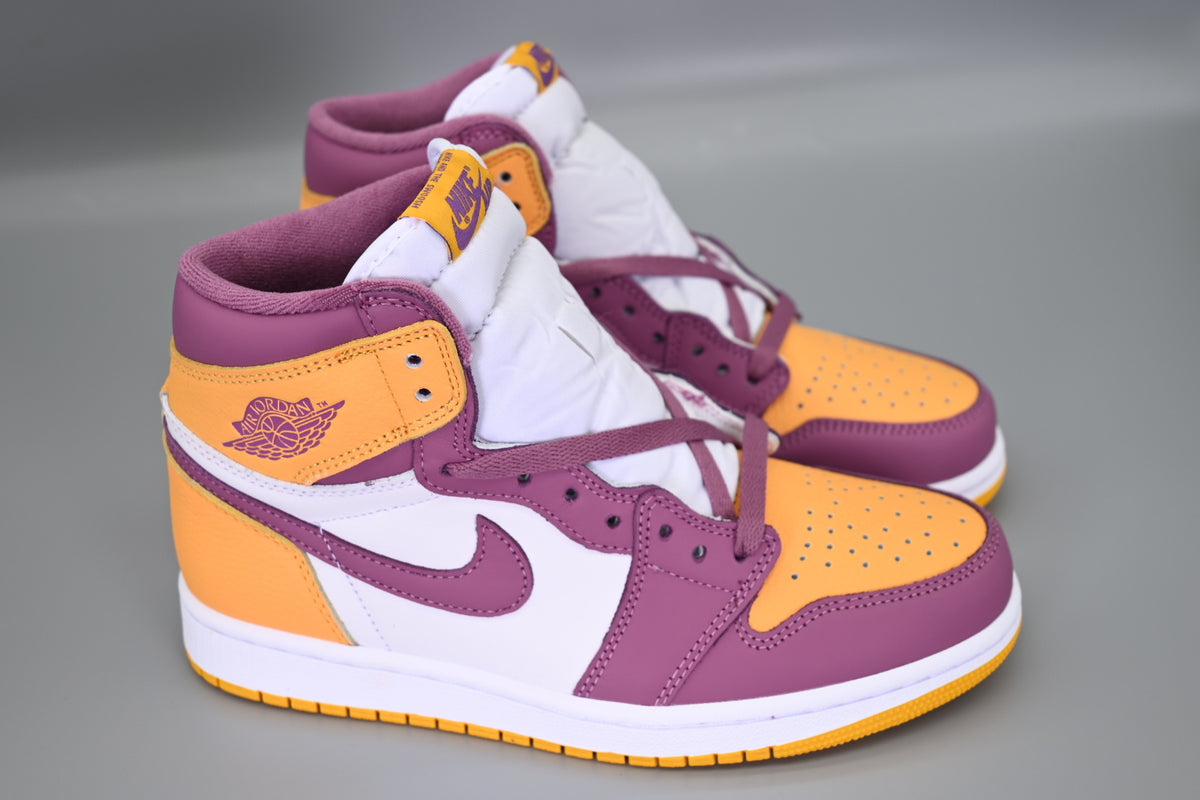 Sneakers, White Purple Gold Colorway, Lace Up Design, Casual Gift for Sneaker Fans
