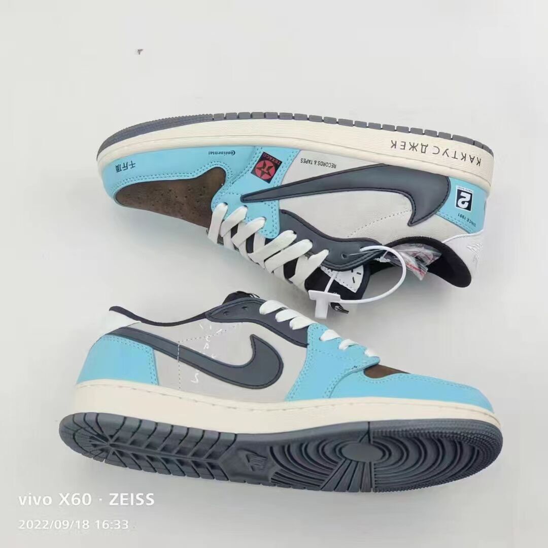 Low Top Sneakers, Gray Teal Colorway, Lace Up Design, Casual Gift for Sneaker Fans
