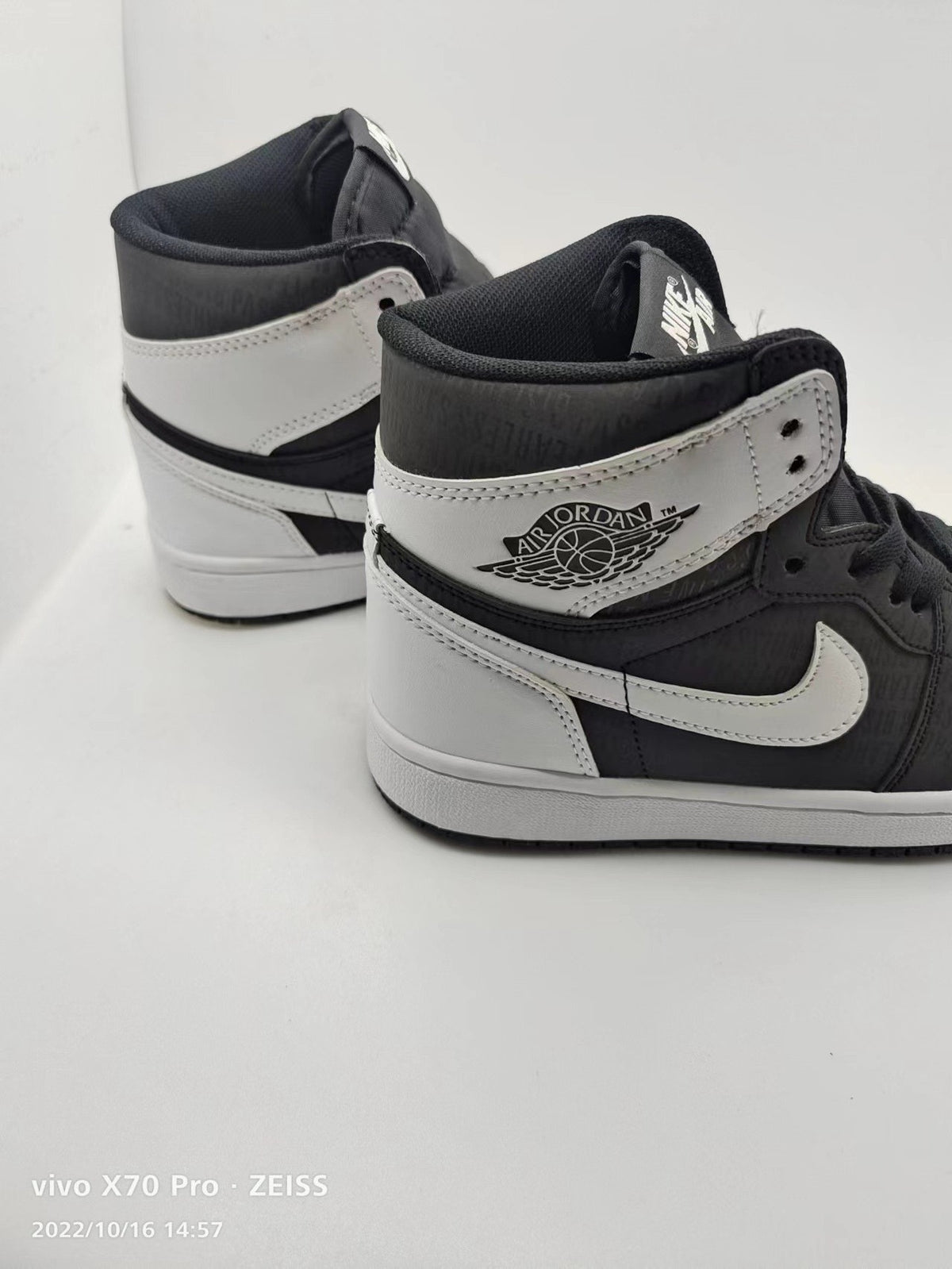 Sneakers, Black Gray White Colorway, Reflective Detail, Lace Up Design, Casual Gift for Sneaker Fans