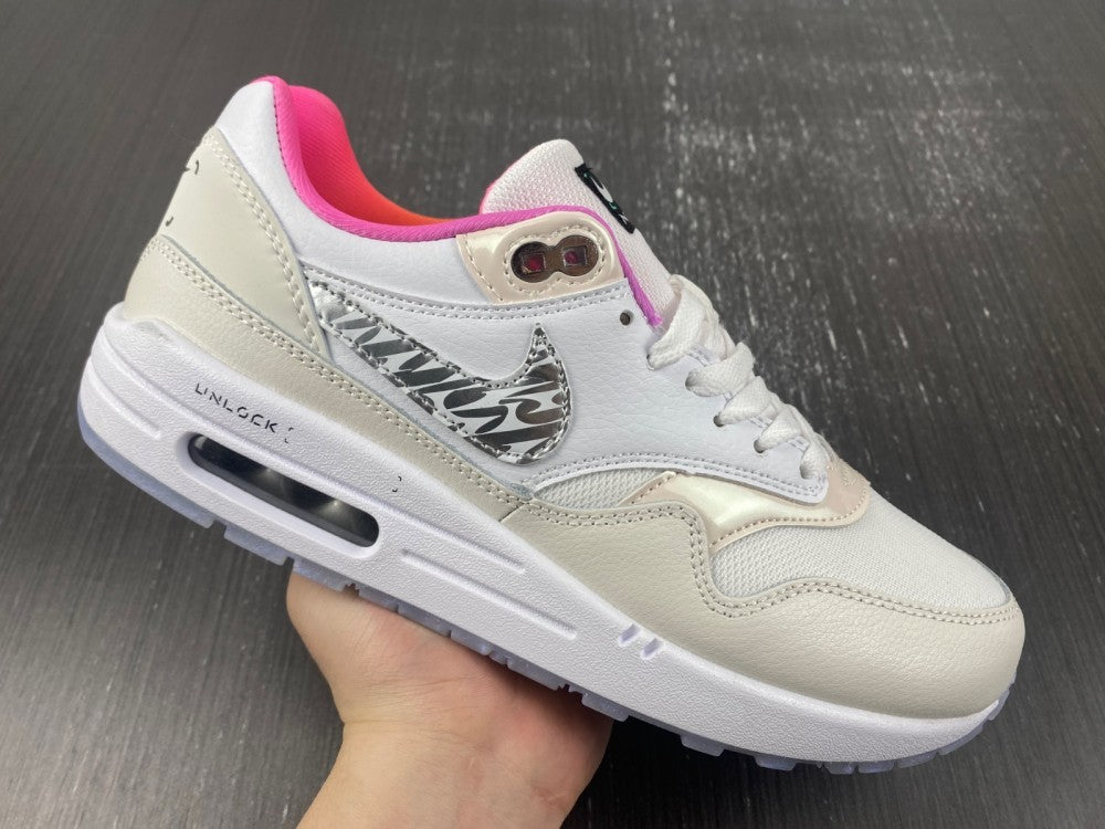 Low Top Sneakers, White Colorway, Reflective Detail, Lace Up Design, Casual Gift for Sneaker Fans