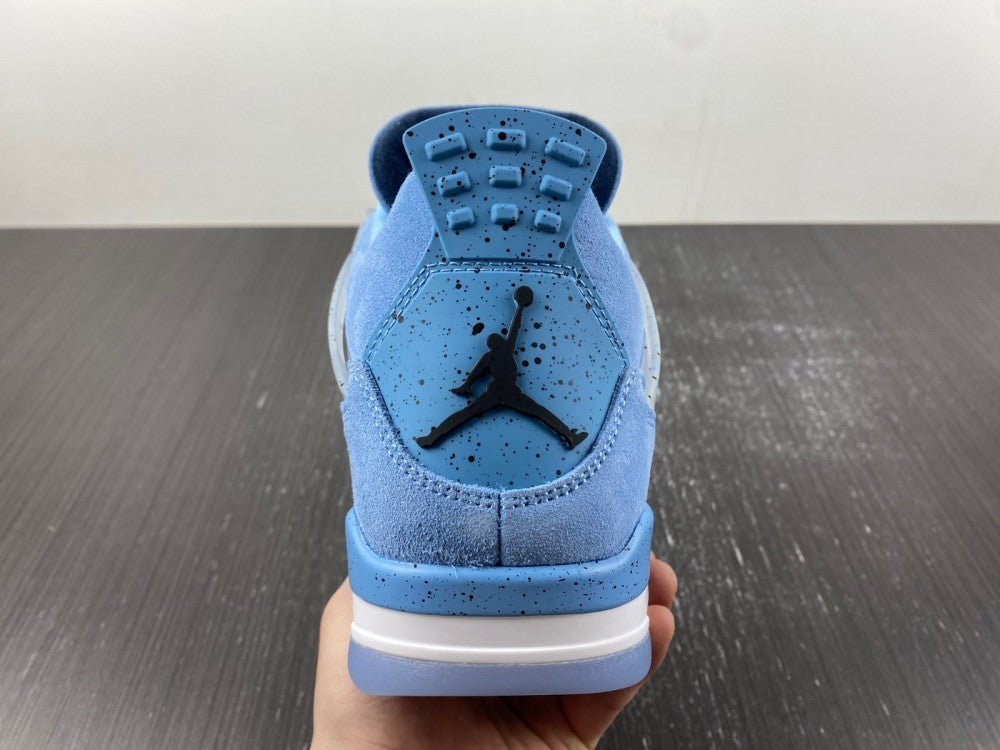 Retro Sneakers, Blue Colorway, Leather Footwear, Lace Up Design, Casual Gift for Sneaker Fans