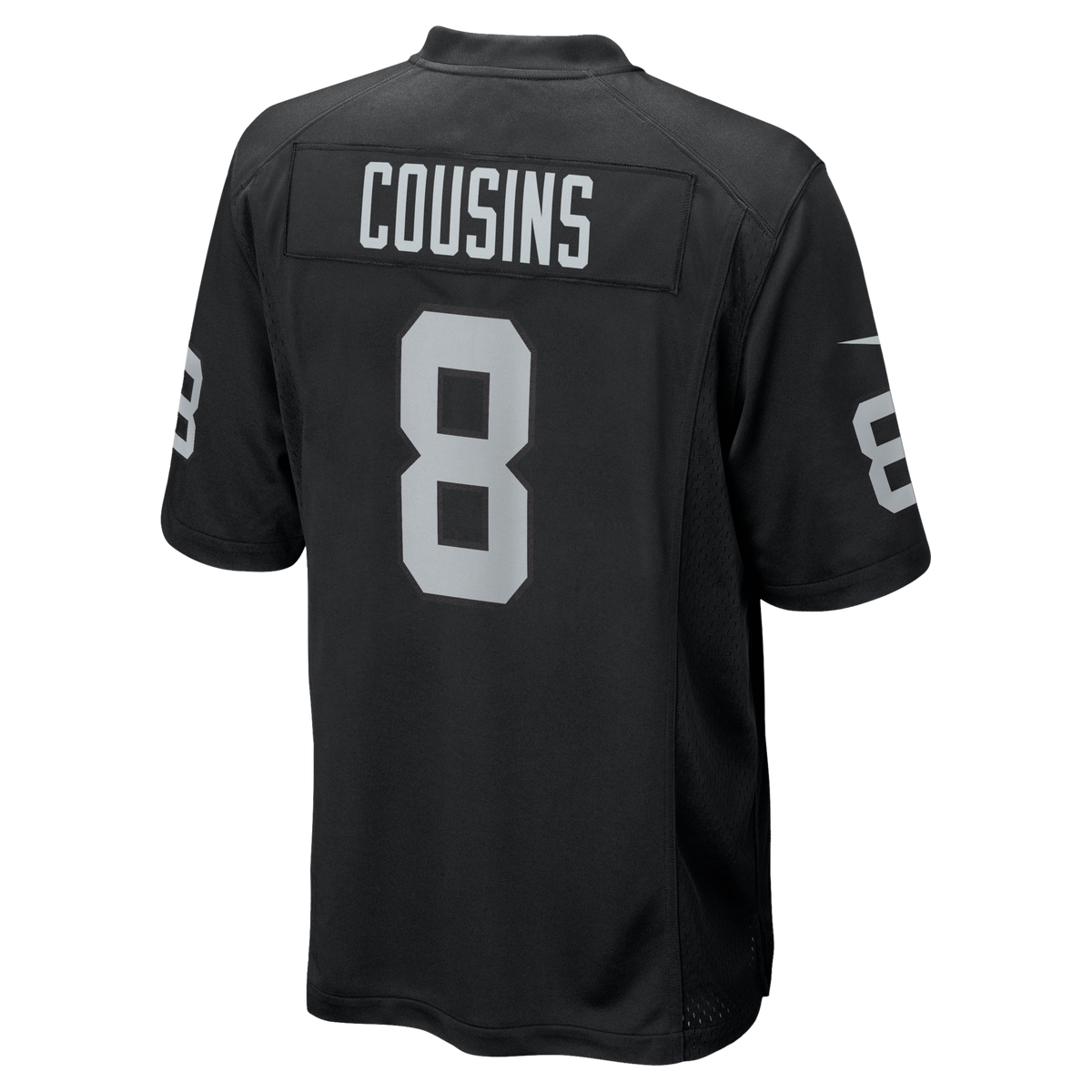 Las Vegas Raiders Kirk Cousins Black Team Game Jersey