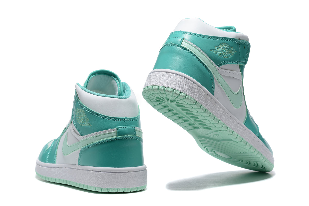 Sneakers, Teal White Colorway, Lace Up Design, Casual Gift for Sneaker Fans